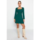 Trendyol Smaragd Green Square Neck Mini Woven Dress | Eponuda.ba