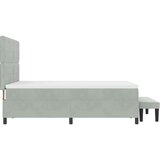  Krevet s opruga kutije Svjetlosiva 200 x 160 cm Baršun | shoptok.hr