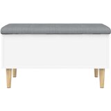  Klupa za pohranu bijela 82x42x46 cm od konstruiranog drva | shoptok.hr