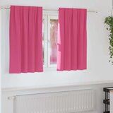 vidaXL Zavjese sa zavjesama 2 pcs Svijetla roza Poliester | shoptok.hr