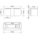  Sollux SL.0661 - Zidna reflektorska svetiljka ORBIS 2xG9/40W/230V siva | Eponuda.com