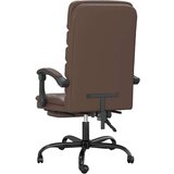  Masažni uredski naslonjač od umjetne kože smeđi | shoptok.hr