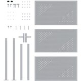  Vrtna vrata 85 x 120 cm Nehrđajući čelik Može se zaključati | shoptok.hr