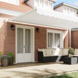 vidaXL ročna zložljiva tenda bela 500x300 cm | Shoptok.si
