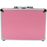 Beauty Set in a Suitcase Eyeshadow Brushes Nail Polish Pink | shoptok.hr
