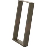 vidaXL Noge za blagovaonski stol U-oblik 2 kom Prirodni čelik 60 x (72-73) cm Čelik | shoptok.hr