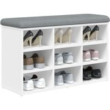 vidaXL klupa za cipele bijela 82 x 32 x 50 cm od konstruiranog drva | shoptok.hr