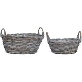  Košara za rastline s shranjevanjem 2 pcs Siva Lacak ratan, (5000207836) | Shoptok.si