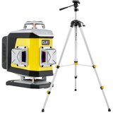 Nivel System CL4R križni laserski nivelir - 4x crvene linije + stativ + magnetni držač | shoptok.hr