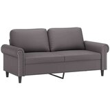 vidaXL 3-dijelni set sofa s jastucima sivi od umjetne kože | shoptok.hr