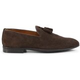 Duca di Morrone Slips on Ascanio - Suede Brown Kostanjeva Cene