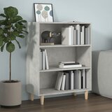 vidaXL Komoda betonsko siva 69,5x32,5x90 cm konstruiran les Cene