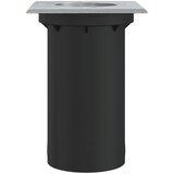  Vanjska podna svjetiljka kvadratna crna 10,5x10,5cm aluminijska | shoptok.hr