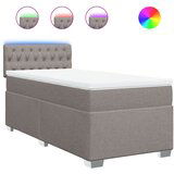  The Living Store Box spring postelja z vzmetnico taupe 90x200 cm blago - Box Spring Postelja, (21496869) | Shoptok.si