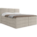 MID.YOU POSTELJA BOXSPRING 180 cm x 200 cm , tekstil krem barve | Shoptok.si
