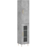  Visoka komoda siva betona 34,5x34x180 cm od konstruiranog drva | shoptok.hr