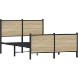  The Living Store Kovinski posteljni okvir z vzglavjem in vznožjem 120x200 cm - Posteljni Okvir, (21496955) | Shoptok.si