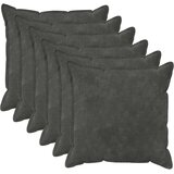  Presvlaka za jastuk 6 pcs HOUTEN Antracit 80 x 80 cm | shoptok.hr