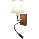 Brilagi LED fleksibilna lampa BOBO WOOD 1xE27/25W/230V + LED/3W hrast/bela/jednorogovi | Eponuda.com