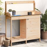 Stol za sadnju s ormarićem 110,5x45x124,5 cm masivna jelovina | Eponuda.com