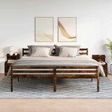  Noćni ormarići 2 kom s 2 ladice dimljeni hrast 40x36,5x62 cm | Eponuda.com