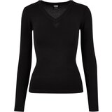 UC Ladies Ladies Knitted V-Neck Sweater black | shoptok.hr