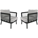Rojaplast Siva metalna vrtna fotelja Edinburgh Duo – | shoptok.hr