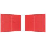  Zid šatora za zabavu 2 pcs Crvena 300 x 195 cm PE i čelik | shoptok.hr