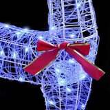 vidaXL Reindeer vuče saonice Plava 120 cm 55 cm Akril | shoptok.hr