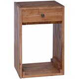  Noćni ormarić Smeđa 63 x 30 x 79 cm Čvrsto mahagonijsko drvo | shoptok.hr