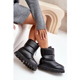 FS1 Snow boots on platform with zipper eco leather black Resisia | Shoptok.si