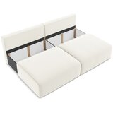 Makamii Krem baršunasti sklopiva/s prostorom za odlaganje sofa 216 cm Kalena – | shoptok.hr