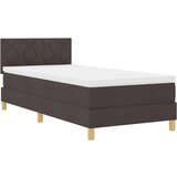 vidaXL Box spring krevet Tamno smeđa 90 x 190 cm tkanina | shoptok.hr