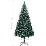  Umjetno božićno drvce sa šiškama i bijelim snijegom 240 cm | shoptok.hr