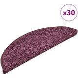  Prostirke za stepenice 30 kom 56x17x3 cm tamnoljubičaste poluokrugle | Eponuda.ba