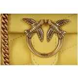 Pinko Torbice za na ramo Love Micro Puff Rumena | Shoptok.si