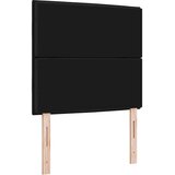  LED glava kreveta s LED trakama s uzglavljem Crna 90 cm tkanina | shoptok.hr