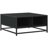 vidaXL Klubska mizica črna 60,5x60,5x30 cm inženirski les in kovina | Shoptok.si