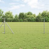 vidaXL Ograda za polja 0.8x50 m pocinčana čelika | shoptok.hr