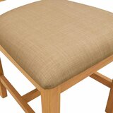  Stolac za blagovanje 2 pcs Čvrsto Hrastovo Drvo Bež | Eponuda.com