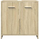 Ormarić za umivaonik boja hrasta 60x33x60 cm konstruirano drvo | Eponuda.ba