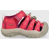 Keen Otroški sandali Newport H2 roza barva
