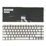 tastatura za laptop hp pavilion X360 14-EK 14-EC veliki enter sa pozadinskim osvetljenjem, srebrna