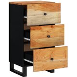  Komoda s 3 ladice 40 x 33,5 x 75 cm od masivnog drva bagrema | shoptok.hr