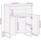  Kreveta s pohranom Smeđa 60 x 33 5 x 75 cm Čvrsto drvo manga | shoptok.hr