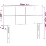  Posteljno vzglavje temno modro 80x5x78/88 cm žamet, (20936230) | Shoptok.si