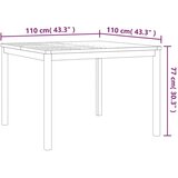  3-dijelni vrtni blagovaonski set od masivne tikovine | shoptok.hr