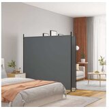  Paravan 2-delni antracit 348x180 cm blago | Shoptok.si