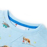  Dječja topla majica svjetloplava prošarana 128 | shoptok.hr