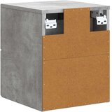  Stenski nočni omarici 2 pcs Betonsko siva 33 x 34,5 x 40 cm, (5000209403) | Shoptok.si